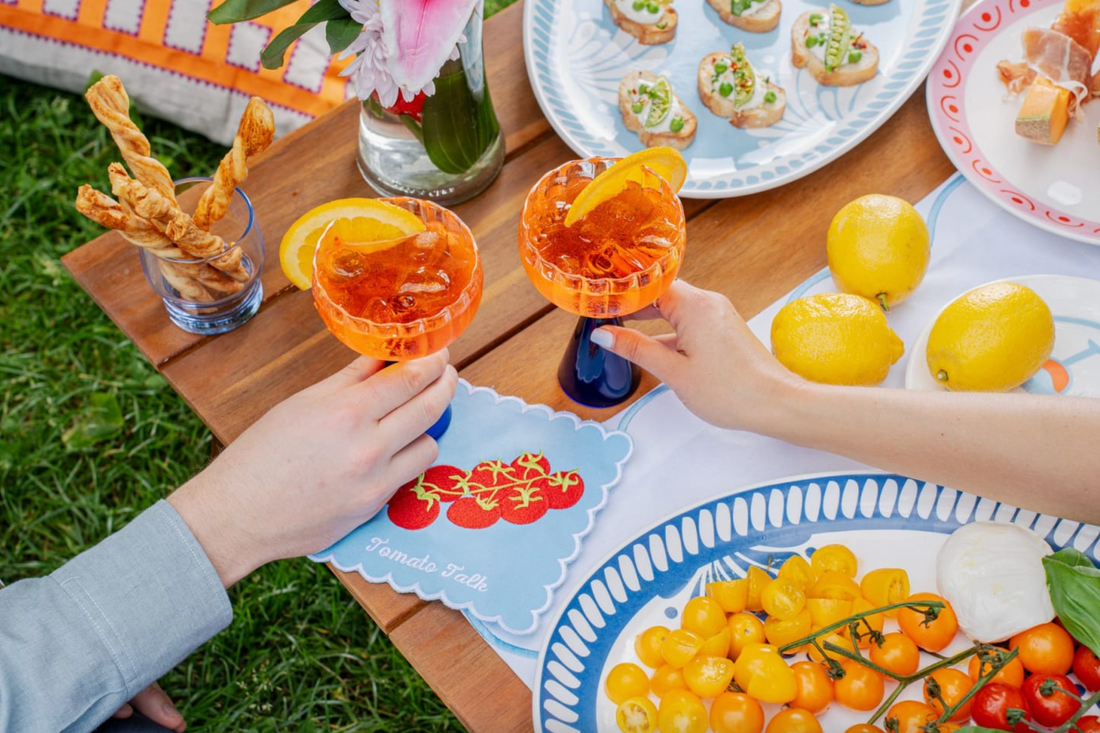 Blood Orange and Basil Aperol Spritz