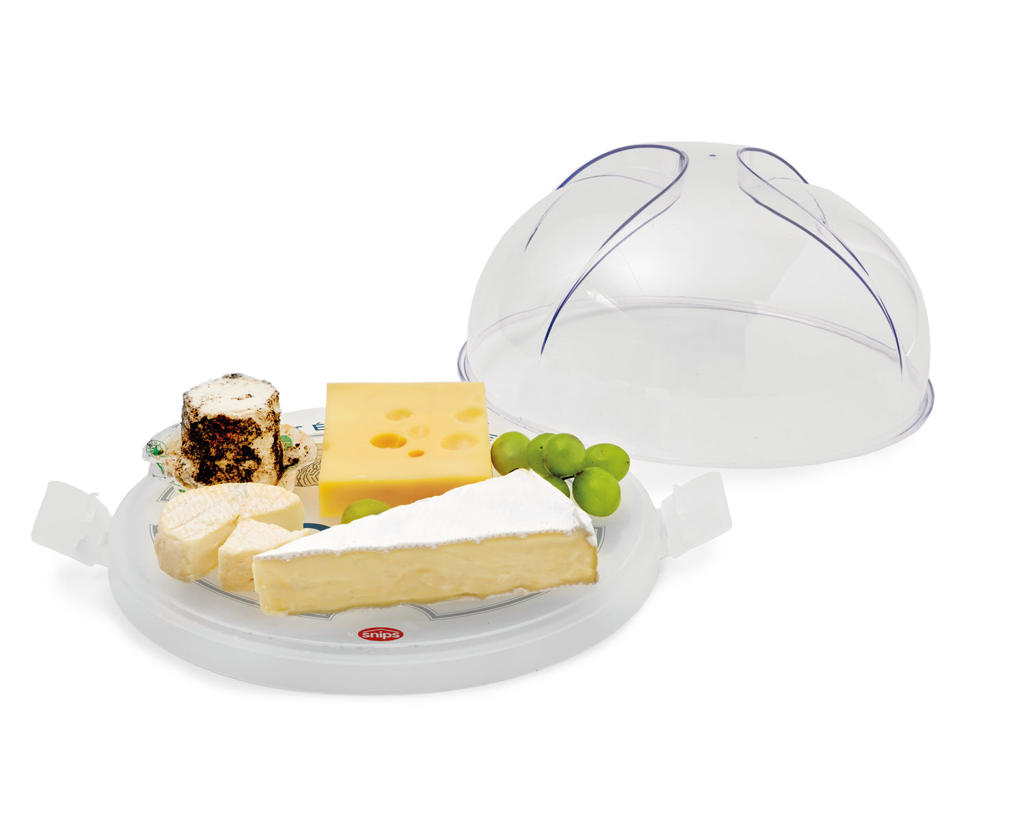 Snips by Widgeteer Round Cheese Storage Container, 9", Clear