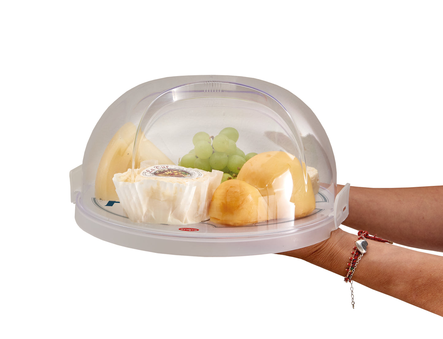 Snips by Widgeteer Round Cheese Storage Container, 9", Clear
