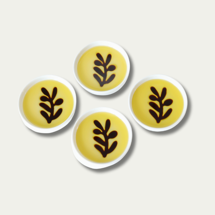 Jeanne Fitz Mini Olive Oil & Balsamic Vinegar Dipping Trays - Set of 4