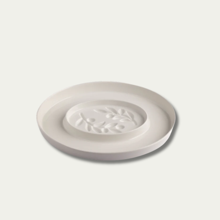 Jeanne Fitz Olive Oil & Vinegar Dipping Tray - Olive Branch