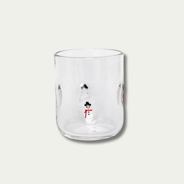 Jeanne Fitz Snowman Icon Glass, Set of 4