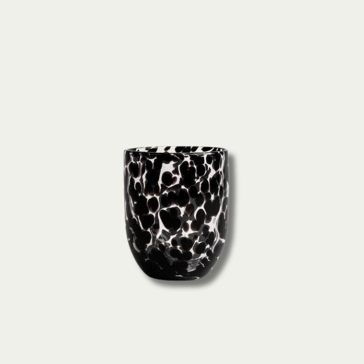 Byon Confetti Glasses - Black, Set of 6