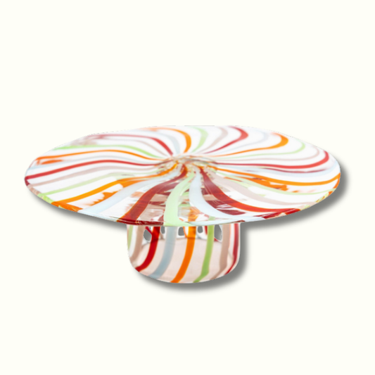 Jeanne Fitz Reversible Cake Stand and Chip and Dip Platter