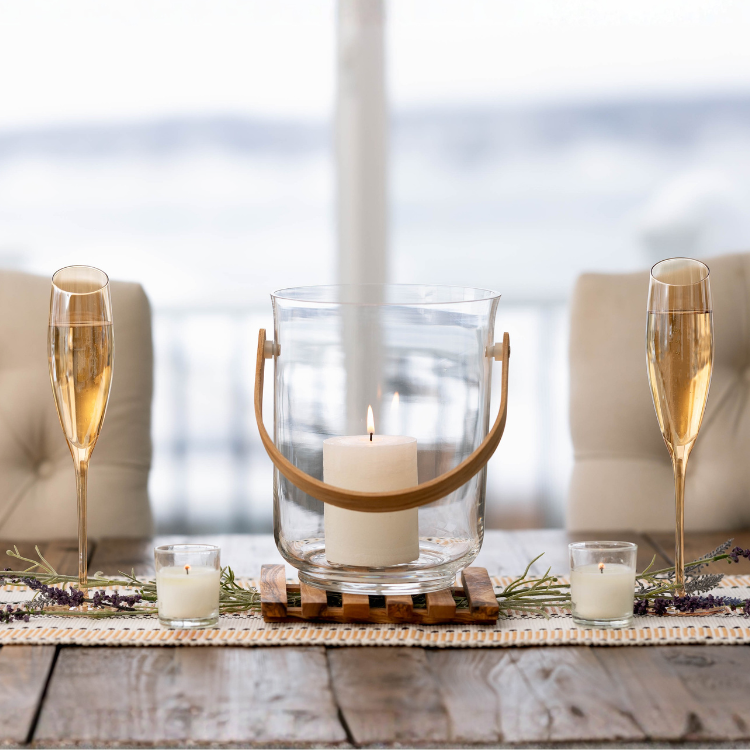 Jeanne Fitz Slant Collection Champagne Glasses - Gold, Set of 2
