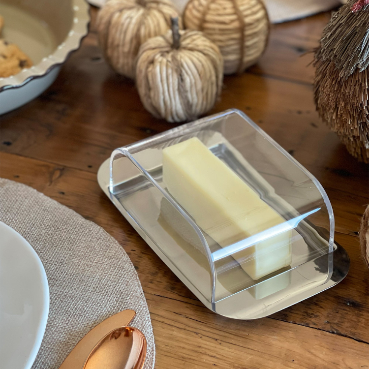 MoHA! by Widgeteer Stainless Steel Butter Dish