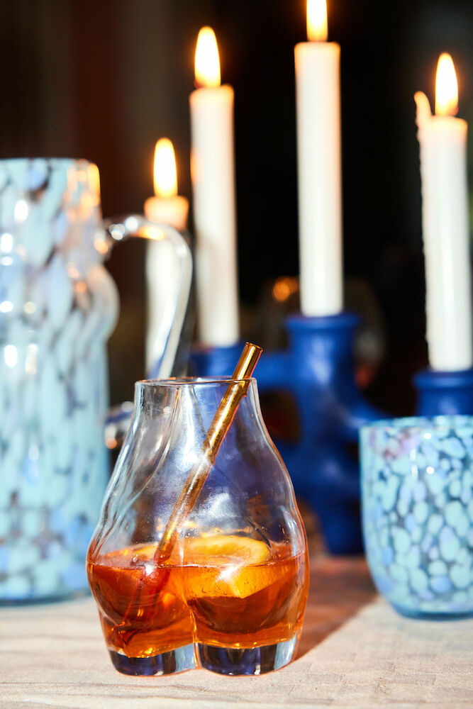 Byon by Widgeteer Glass Booty Vase/Tumbler, 15oz