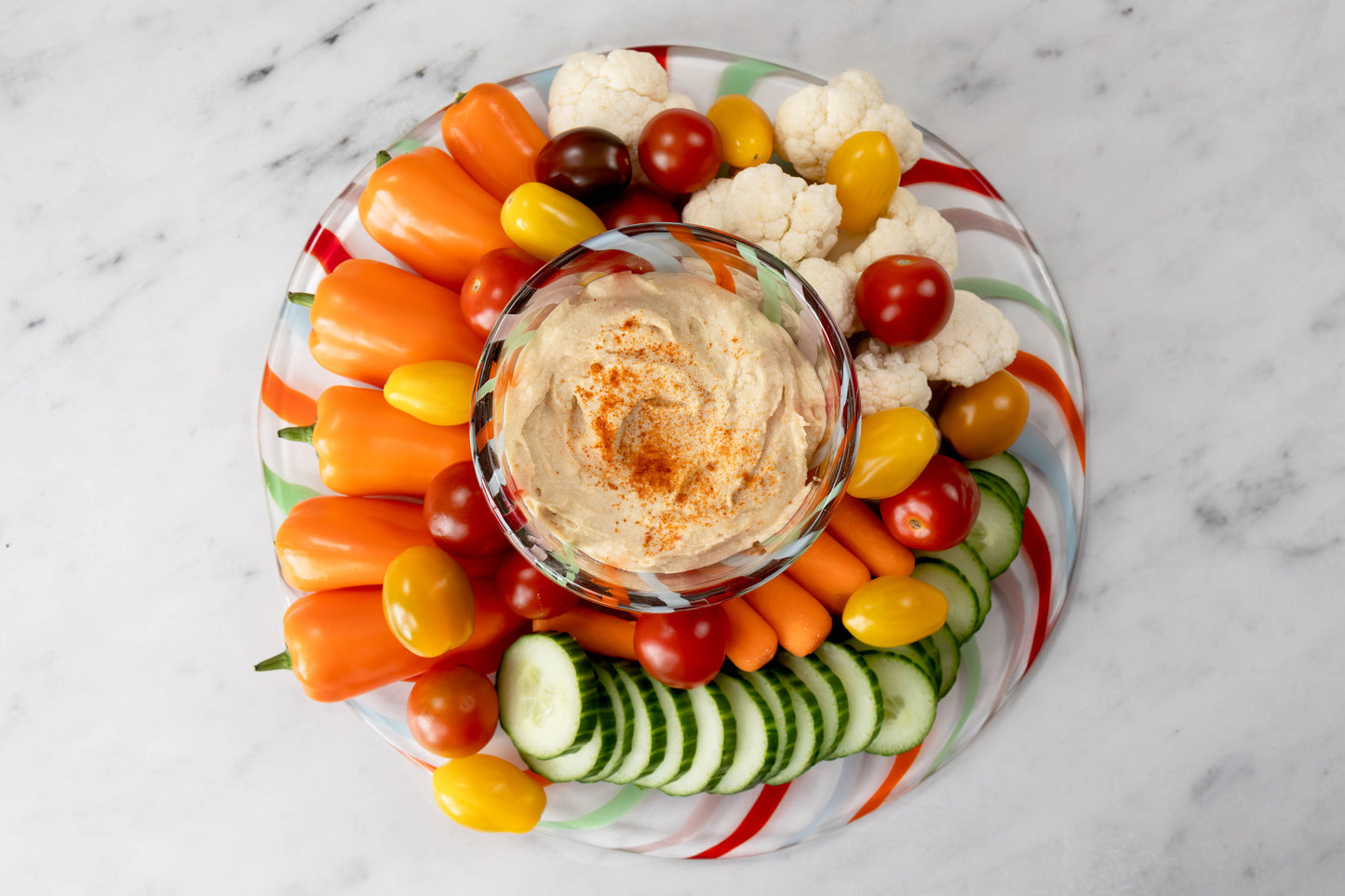 Gezellig Reversible Cake Stand and Chip and Dip Platter
