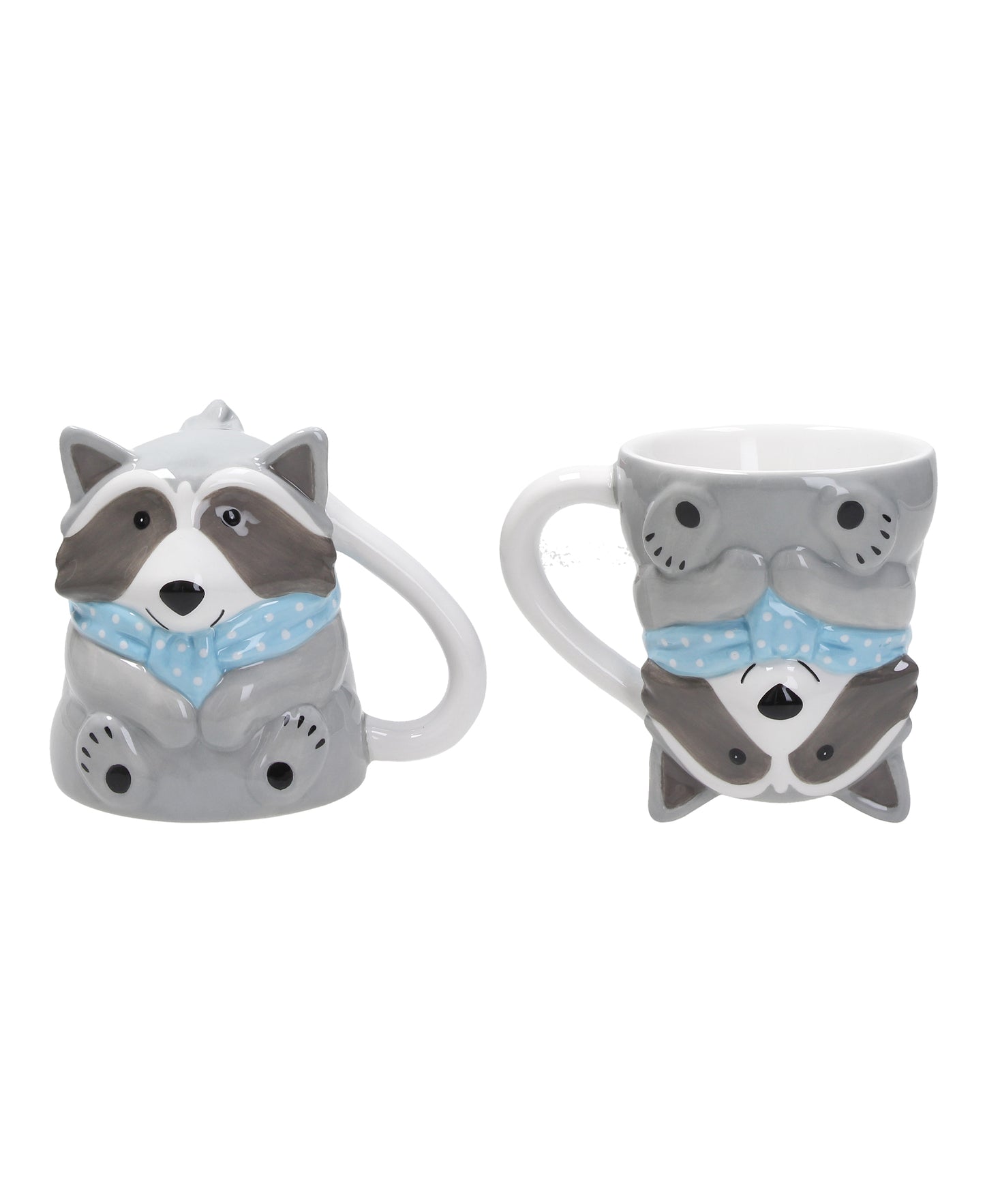 Tognana by Widgeteer Raccoon Up & Down Mug, Set of 2