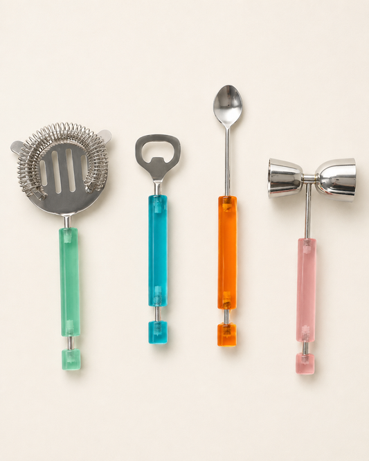 Gezellig Prism Collection Resin Barware Set