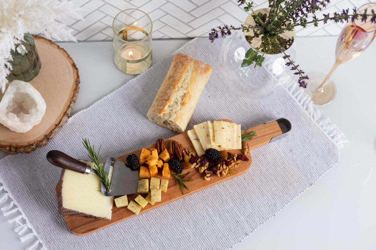 Jeanne Fitz Baguette Slicing Board & Bow Knife Set