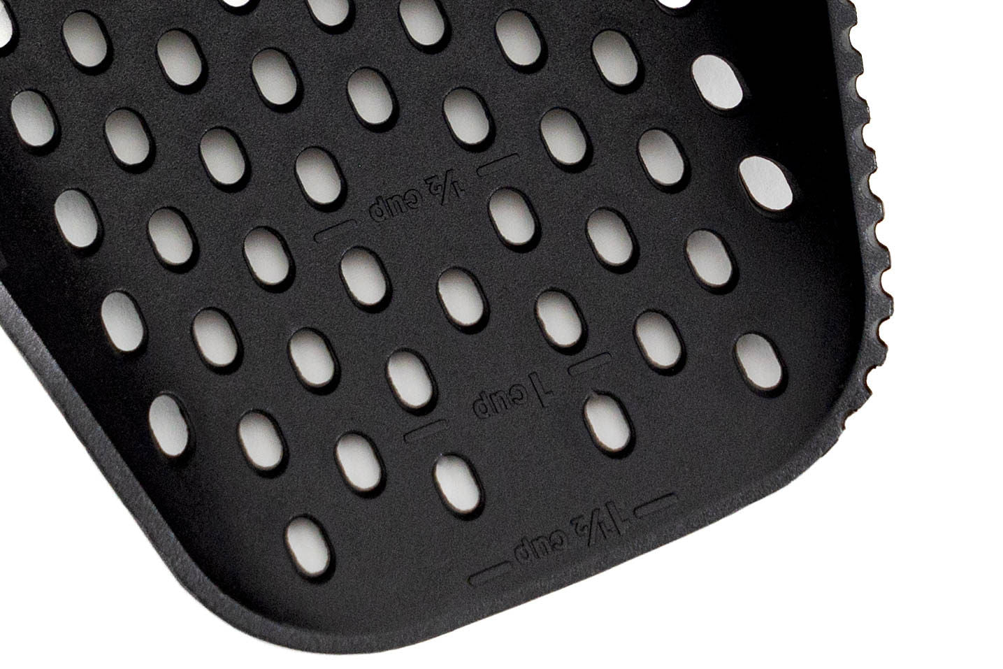 Jeanne Fitz Nylon Measuring Scoop Colander, Black