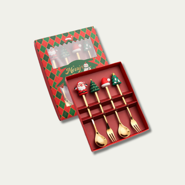 Jeanne Fitz 4pc Holiday Utensil Set - Set of 2