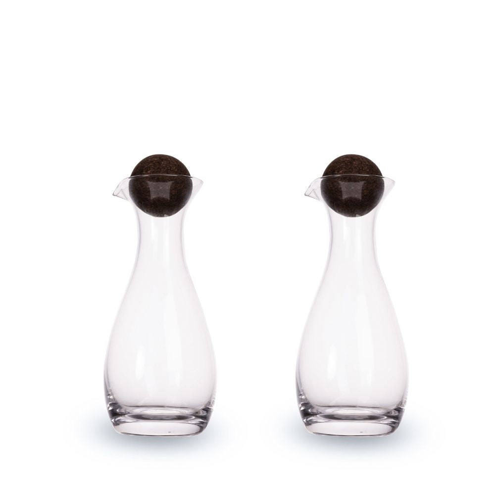 Sagaform by Widgeteer Nature Oil/Vinegar Bottles with Cork Stoppers, Set of 2