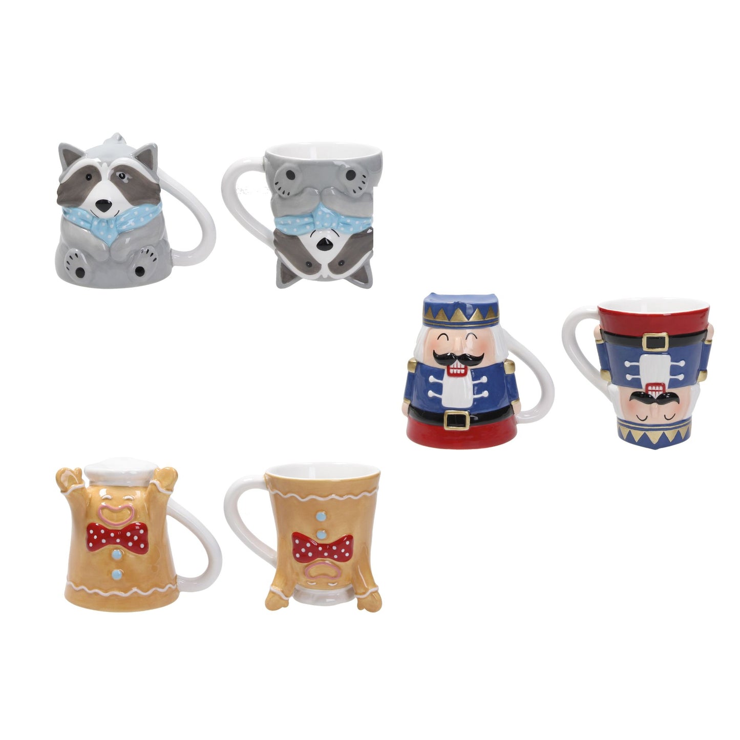 Tognana by Widgeteer Holiday Collection Mugs, Set of 3