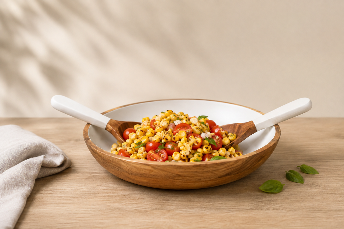 Easy Labor Day Grilled Corn & Tomato Salad