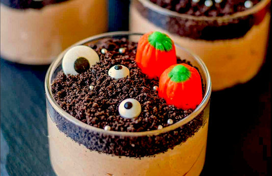 Copas de mousse de chocolate