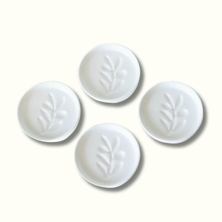 Jeanne Fitz Mini Olive Oil & Balsamic Vinegar Dipping Trays - Set of 4