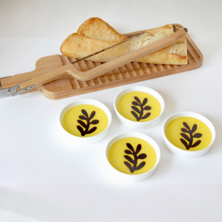 Jeanne Fitz Mini Olive Oil & Balsamic Vinegar Dipping Trays - Set of 4