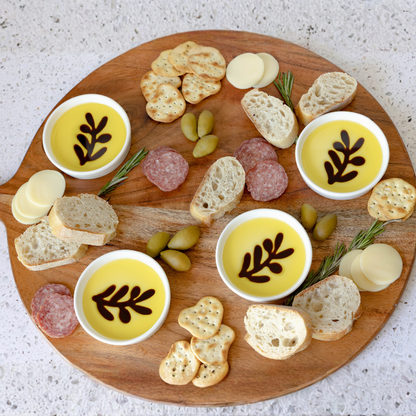 Jeanne Fitz Mini Olive Oil & Balsamic Vinegar Dipping Trays - Set of 4