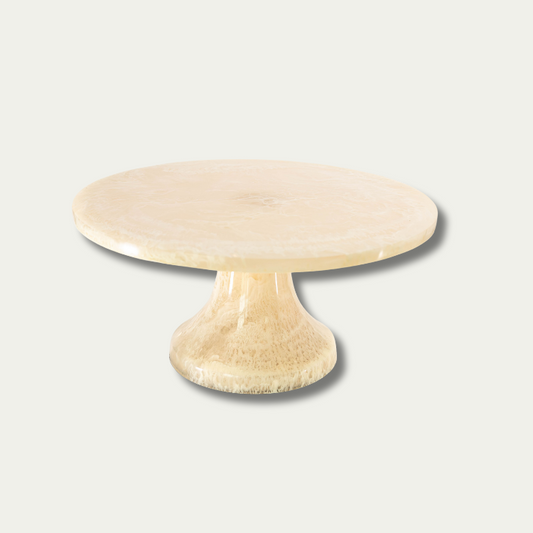 Jeanne Fitz Resin Collection Cake Stand - Cream
