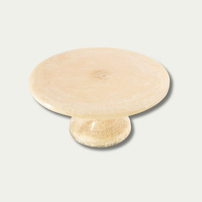 Jeanne Fitz Resin Collection Cake Stand - Cream