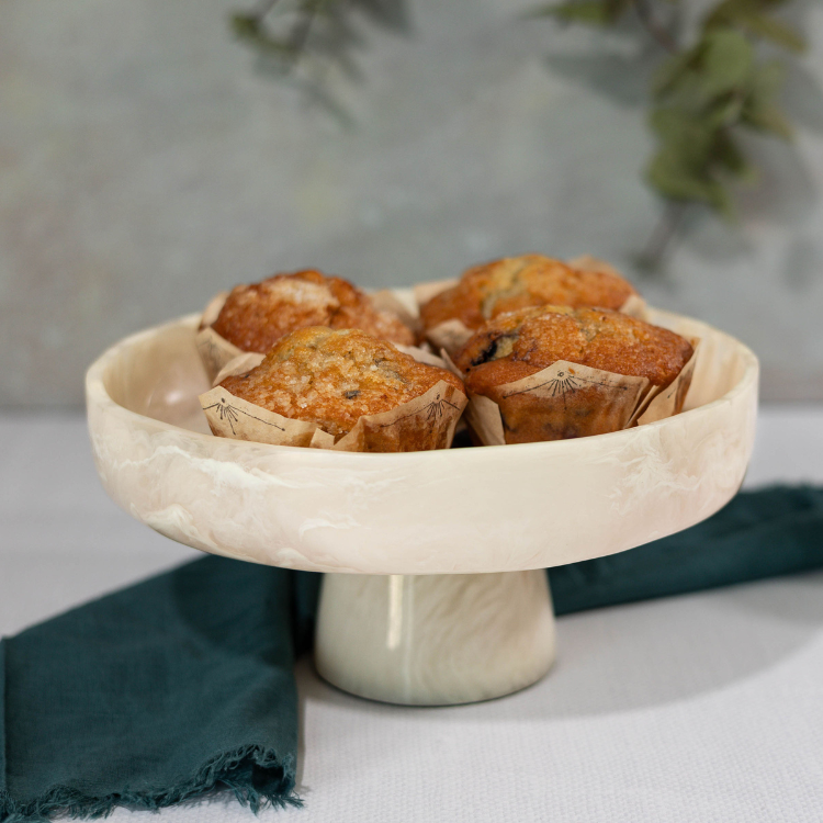 Jeanne Fitz Resin Collection Pedestal Bowl - Thumbnail 5