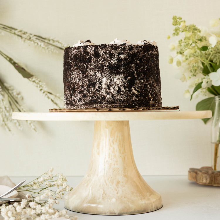 Jeanne Fitz Resina Colección Cake Stand - Crema