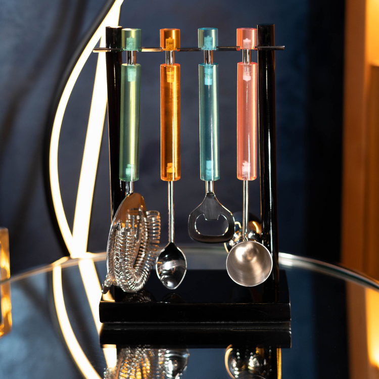 Gezellig Prism Collection Resin Barware Set