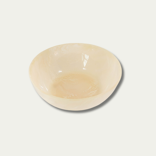 Jeanne Fitz Resin Collection Salad Bowl – Cream