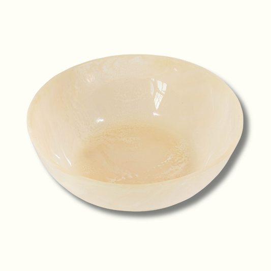 Jeanne Fitz Resin Collection Salad Bowl – Cream