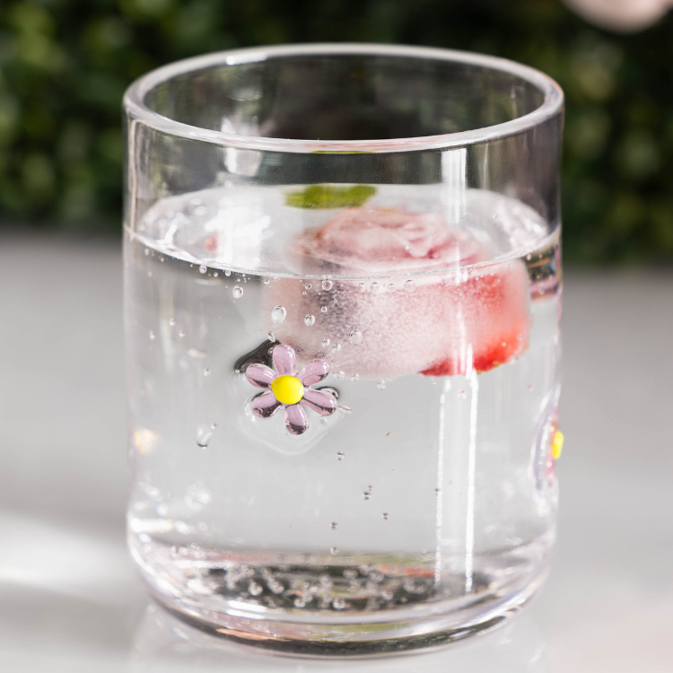 Jeanne Fitz Flower Icon Glasses - Set of 4