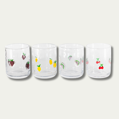 Jeanne Fitz Fruit Icon Glasses - Set of 4