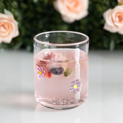 Jeanne Fitz Flower Icon Glasses - Set of 4