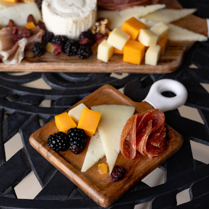 Jeanne Fitz Wood & White Collection Mini Charcuterie Boards - Set of 8