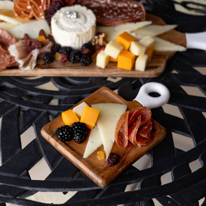 Jeanne Fitz Wood & White Collection Mini Charcuterie Boards - Set of 8