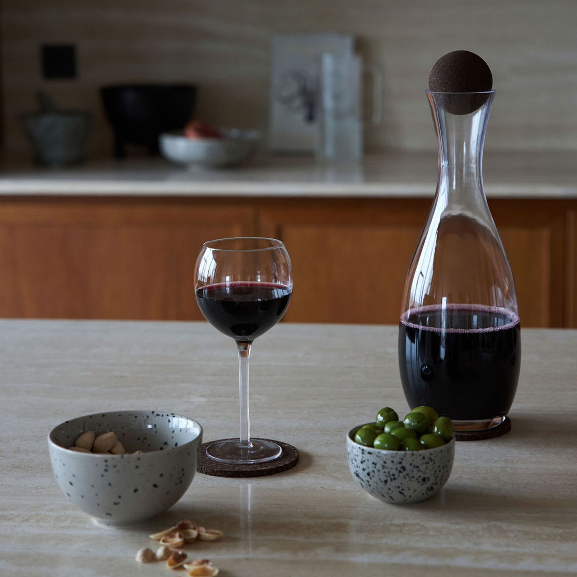 Glass Carafe with Cork Stopper