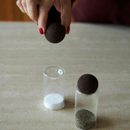 Sagaform by Widgeteer Nature Salt and Pepper Shakers with Cork Stoppers, Set of 2