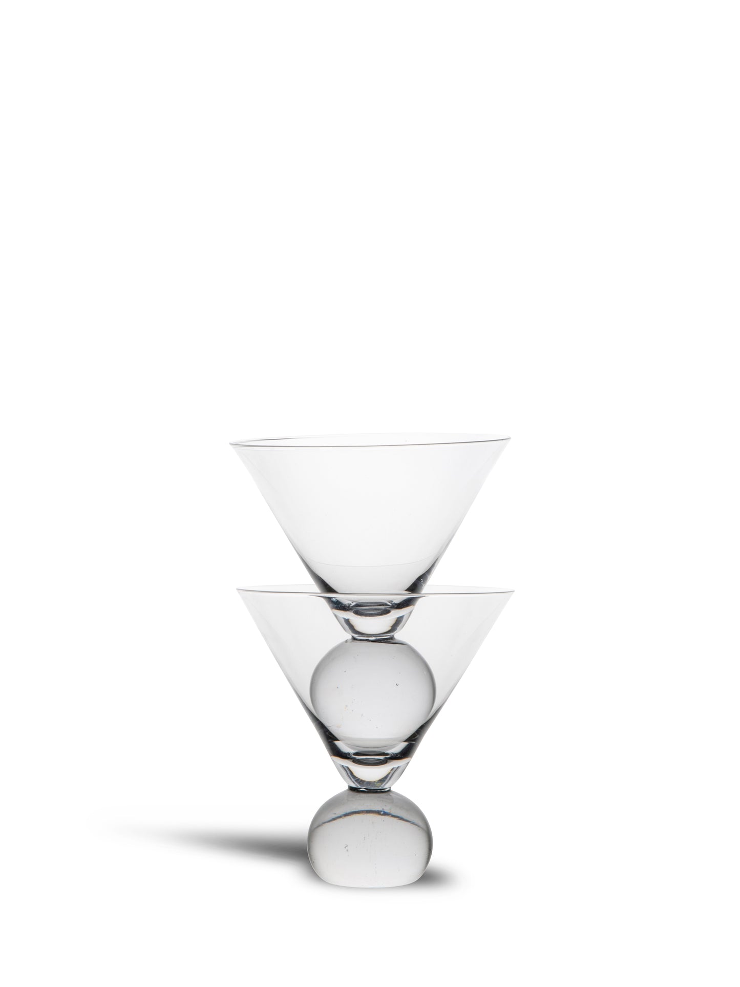 Byon by Widgeteer Spice Glasses, Ball-Stem Martini Glass Set of Two