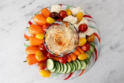 Gezellig Reversible Cake Stand and Chip and Dip Platter