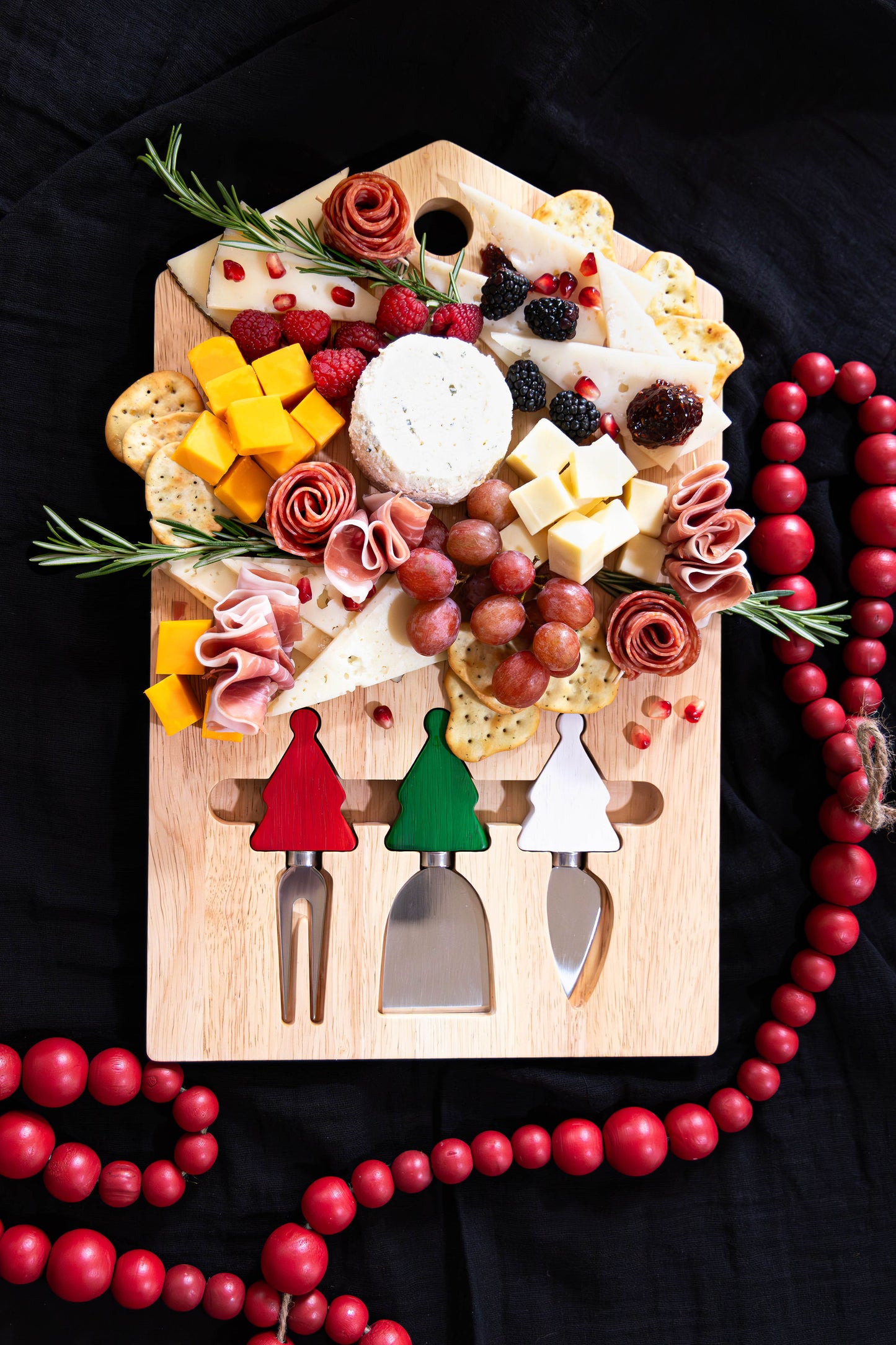 Tootles! by Jeanne Fitz Christmas Cheese Board - 4 Piece Set