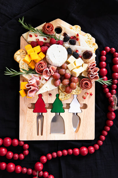 Tootles! by Jeanne Fitz Christmas Cheese Board - 4 Piece Set