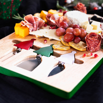 Tootles! by Jeanne Fitz Christmas Cheese Board - 4 Piece Set