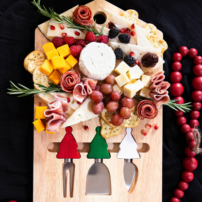 Tootles! by Jeanne Fitz Christmas Cheese Board - 4 Piece Set