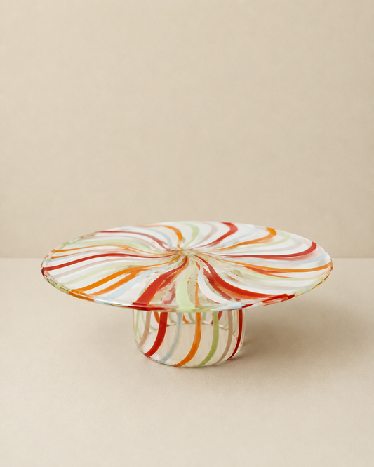 Jeanne Fitz Reversible Cake Stand and Chip and Dip Platter