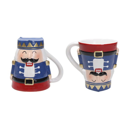 Tognana by Widgeteer Nutcracker Up & Down Mug, Set of 2