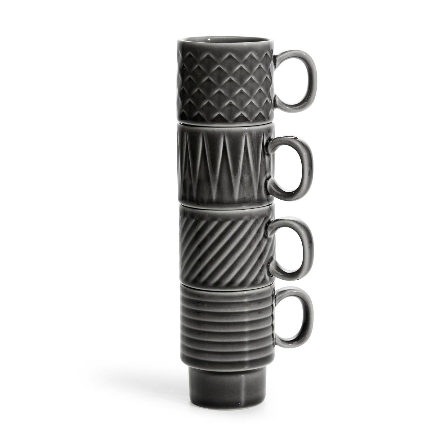 Sagaform by Widgeteer Coffee & More Grey Espresso Cup, 4 pack