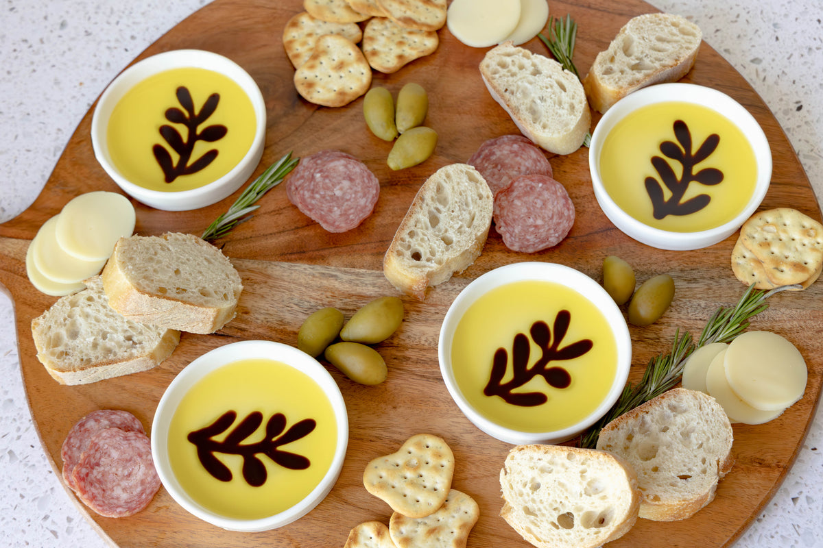 Jeanne Fitz Olive Oil & Balsamic Vinegar Dipping Trays - Set of 4 ...