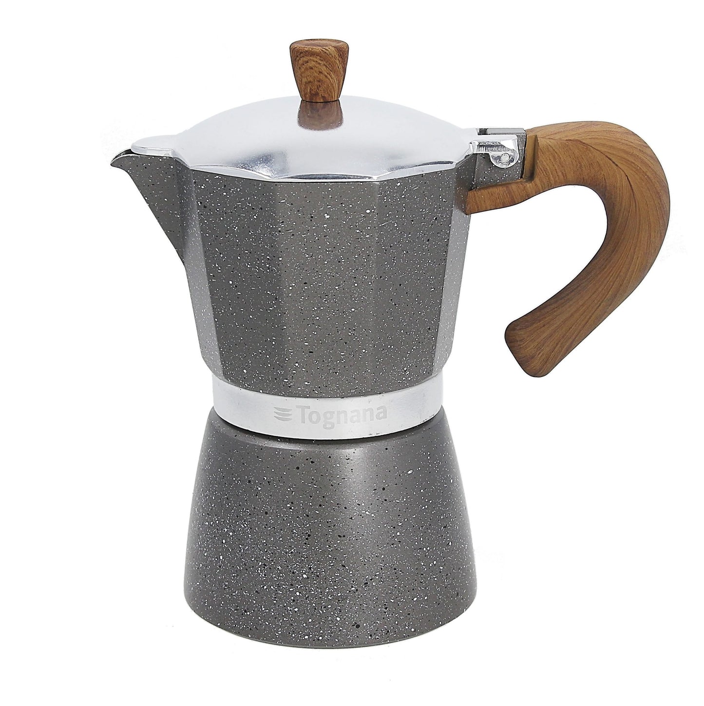 Tognana stone and wood coffee maker