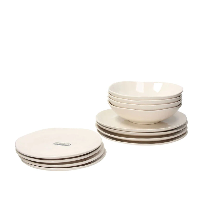 Nordic White 12 Pc Dinnerware Set Tabletop Widgeteer Inc. dinnerware set  Nordic